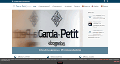 Desktop Screenshot of garciapetitabogados.es