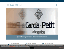 Tablet Screenshot of garciapetitabogados.es
